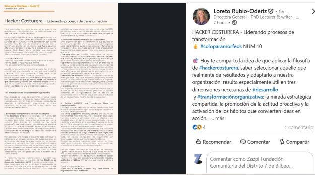 Una semana hilando, cosiendo, hilvanando y haciendo costura…