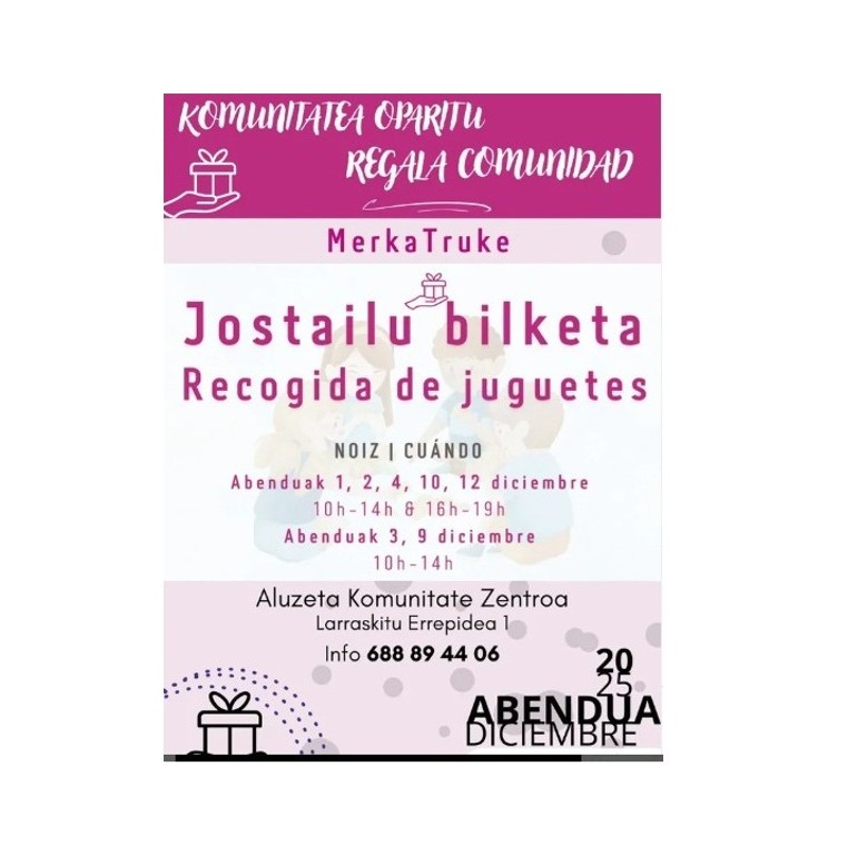 Recogida de juguetes – Jostailu bilketa eta Jolastruke