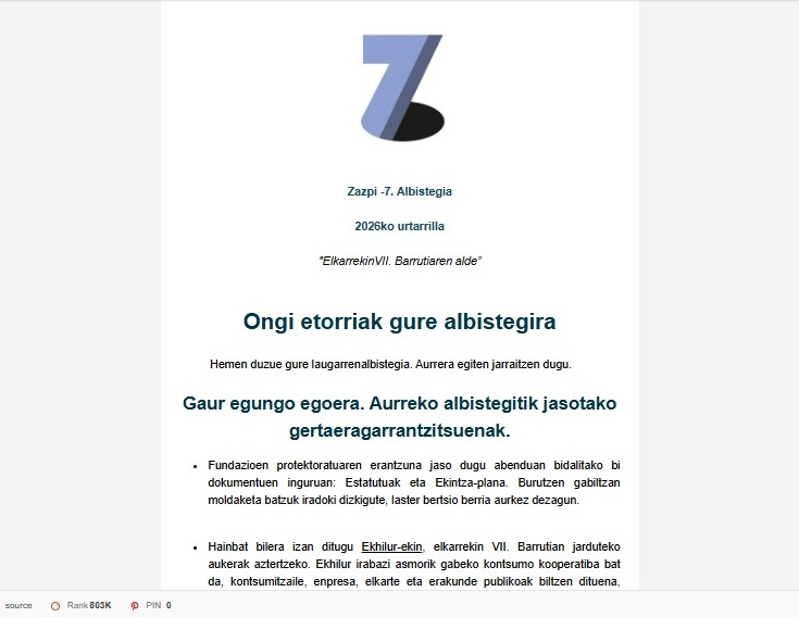 Boletines de Zazpi albistegiak