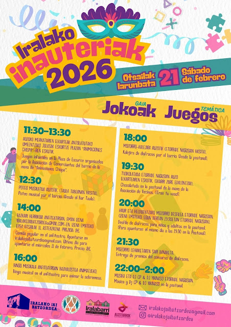 Iralako Inauteriak 2026