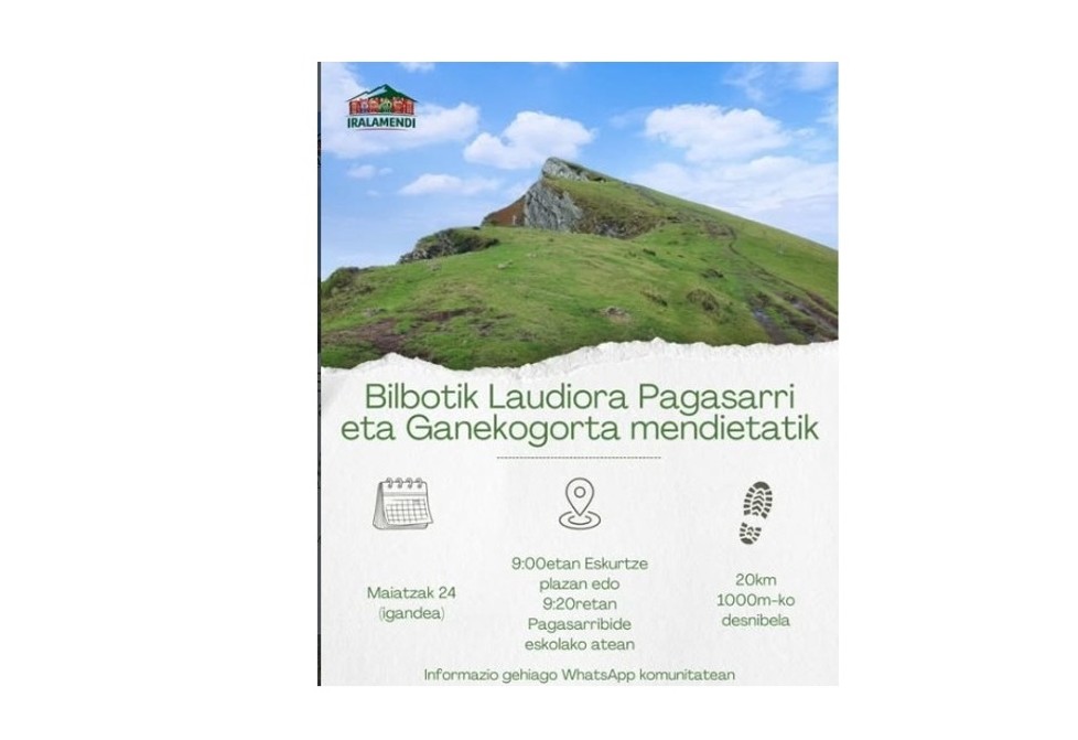 Iralatik Laudiora. De Irala a Llodio. Maiatzak 24 Mayo